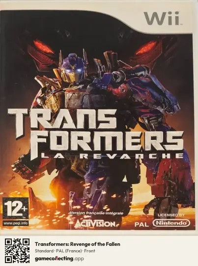 Transformers: Revenge of the Fallen Nintendo Wii, France box front