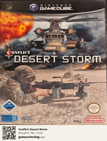 Conflict: Desert Storm Nintendo GameCube, PAL box front