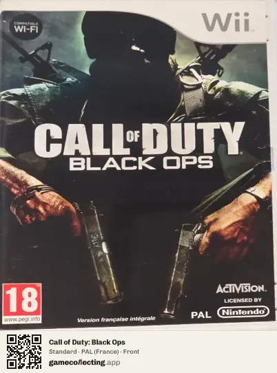 Call of Duty: Black Ops Nintendo Wii, France box front