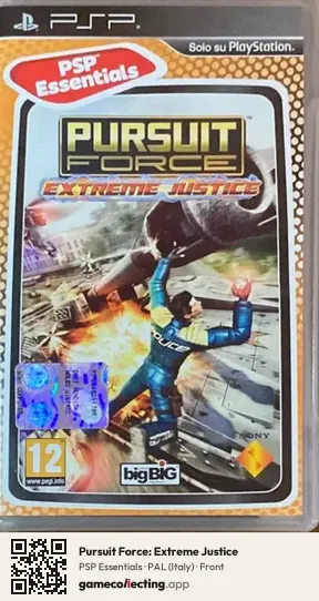 Pursuit Force: Extreme Justice PlayStation Portable, Italy box front