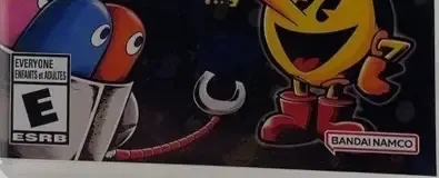 Pac-Man Museum+, the ESRB box on its front