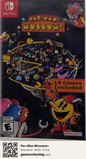 Pac-Man Museum+ Nintendo Switch, NTSC box front