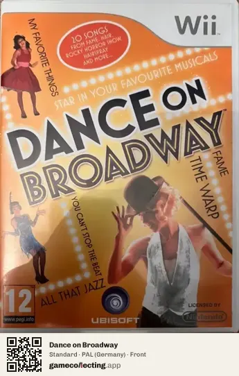 Dance on Broadway Nintendo Wii, Germany box front