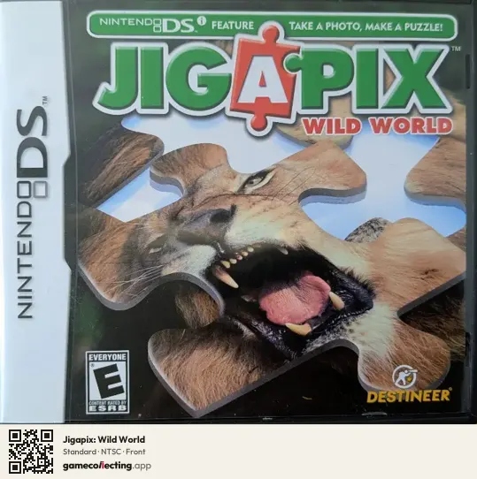 Jigapix: Wild World Nintendo DS, NTSC box front