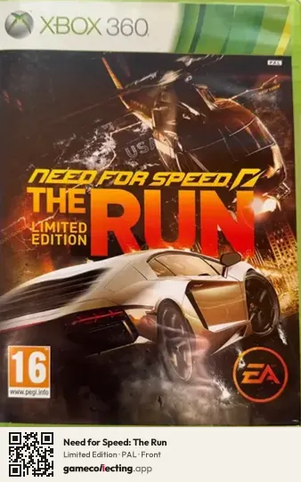 Need for Speed: The Run Xbox 360, PAL box front