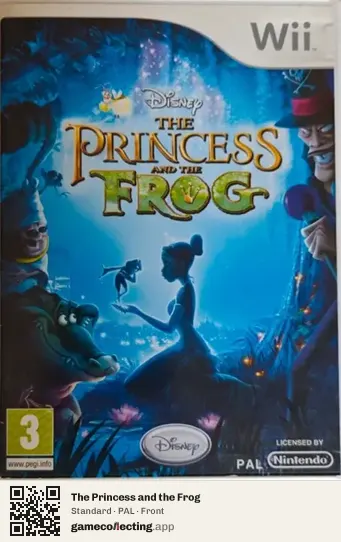 The Princess and the Frog Nintendo Wii, PAL box front