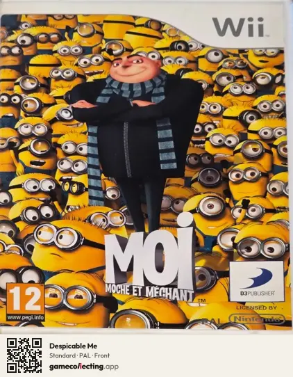 Despicable Me Nintendo Wii, PAL box front