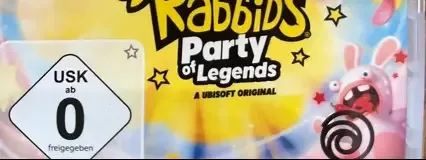 Rabbids: Party of Legends, the USK square on its front