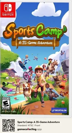 Sports Camp: A 35-Game Adventure Nintendo Switch, NTSC box front