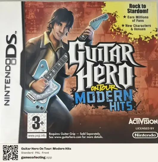 Guitar Hero On Tour: Modern Hits Nintendo DS, PAL box front