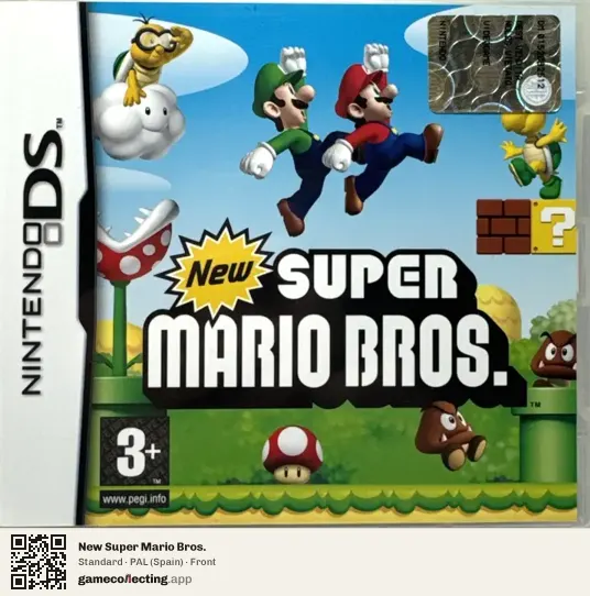 New Super Mario Bros. Nintendo DS, Spain box front