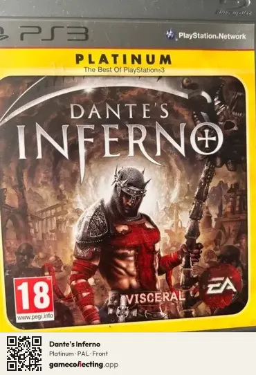 Dante's Inferno PlayStation 3, PAL box front
