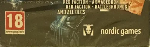 Red Faction Collection, the PEGI square on its front