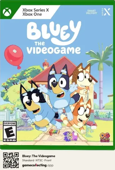 Bluey: The Videogame Xbox Series X, NTSC box front