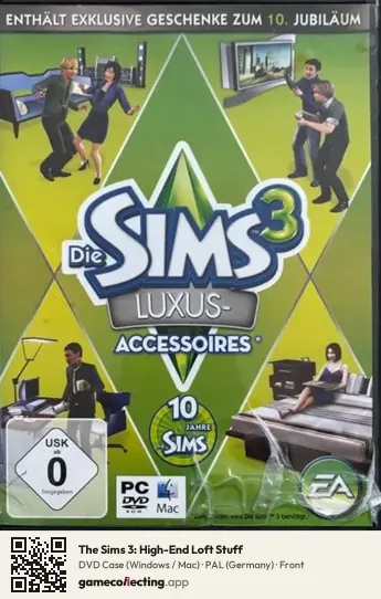 The Sims 3: High-End Loft Stuff Computer, Germany box front
