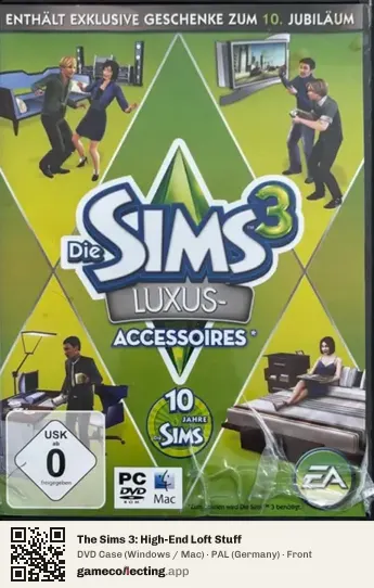 The Sims 3: High-End Loft Stuff Computer, Germany box front