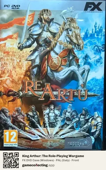 King Arthur: The Role-Playing Wargame Computer, Italy box front