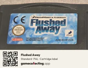 Flushed Away Game Boy Advance, PAL cartridge label