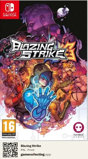 Blazing Strike Nintendo Switch, PAL box front
