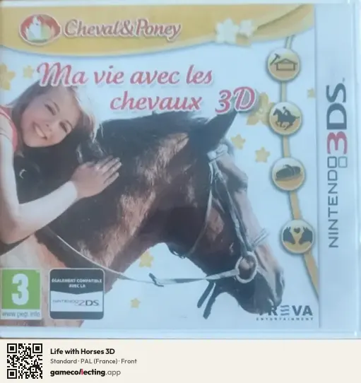 Life with Horses 3D Nintendo 3DS, France box front