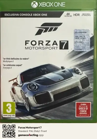 Forza Motorsport 7 Xbox One, Italy box front