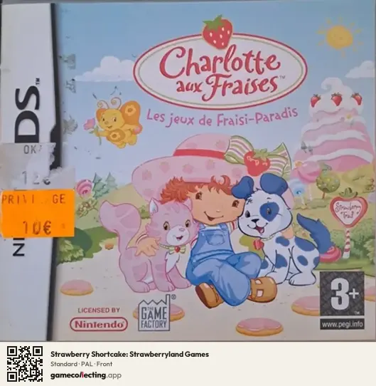 Strawberry Shortcake: Strawberryland Games Nintendo DS, PAL box front