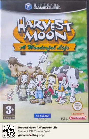 Harvest Moon: A Wonderful Life Nintendo GameCube, France box front