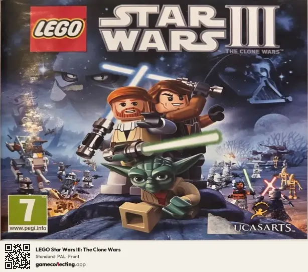 LEGO Star Wars III: The Clone Wars Nintendo 3DS, PAL box front