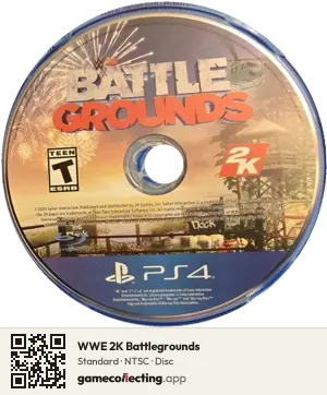 WWE 2K Battlegrounds PlayStation 4, NTSC disc