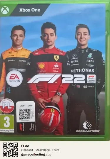 F1 22 Xbox One, Poland box front