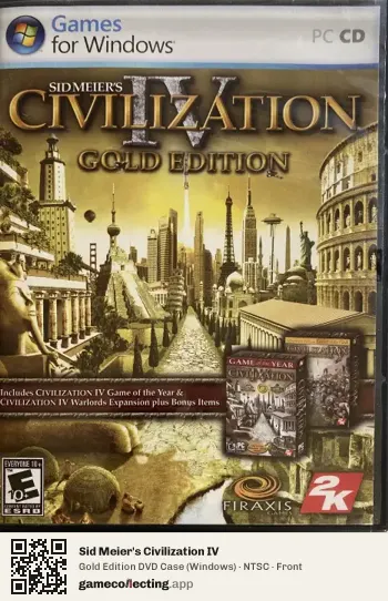 Sid Meier's Civilization IV Computer, NTSC box front