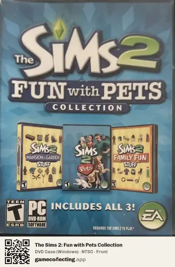 The Sims 2: Fun with Pets Collection Computer, NTSC box front