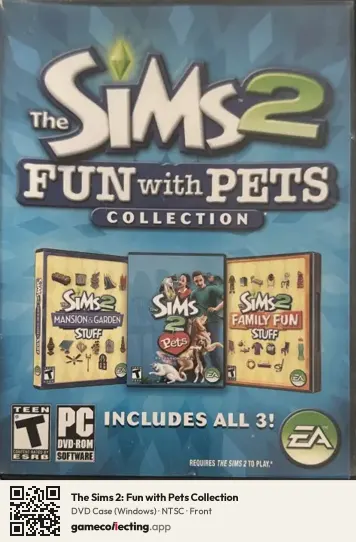 The Sims 2: Fun with Pets Collection Computer, NTSC box front