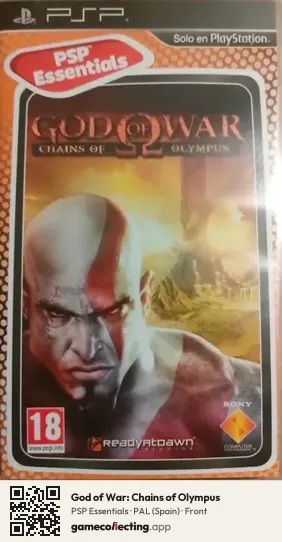 God of War: Chains of Olympus PlayStation Portable, Spain box front