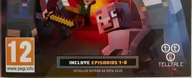 Minecraft: Story Mode, the PEGI square on its front