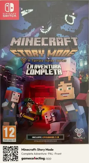 Minecraft: Story Mode Nintendo Switch, PAL box front