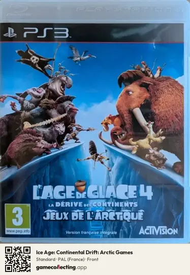 Ice Age: Continental Drift: Arctic Games PlayStation 3, France box front
