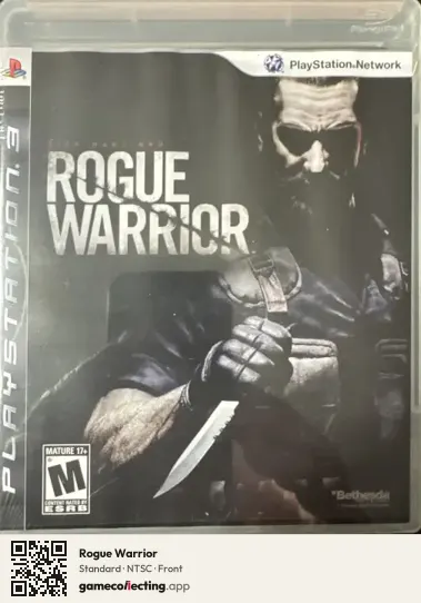 Rogue Warrior PlayStation 3, NTSC box front
