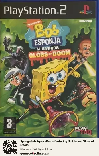 SpongeBob SquarePants featuring Nicktoons: Globs of Doom PlayStation 2, Spain box front