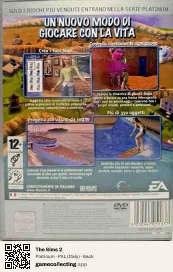 The Sims 2 PlayStation 2, Italy box back