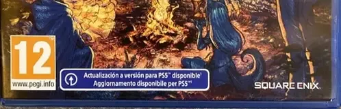 Octopath Traveler II, the PEGI square on its front