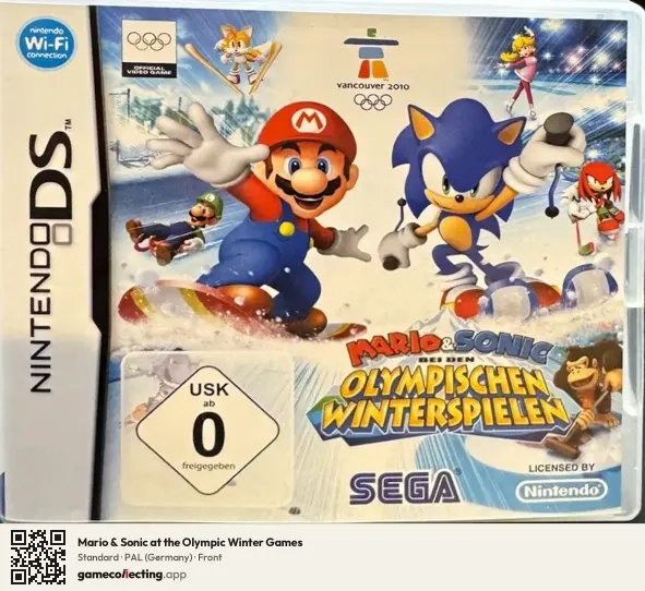 Mario & Sonic at the Olympic Winter Games Nintendo DS, Germany box front