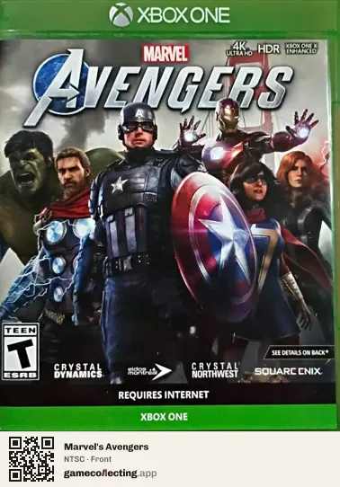 Marvel's Avengers Xbox One, NTSC box front