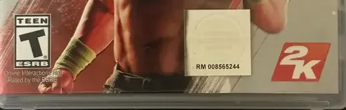 WWE 2K15, the ESRB box on its front
