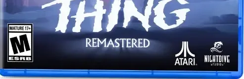 The Thing: Remastered, the ESRB box on its front