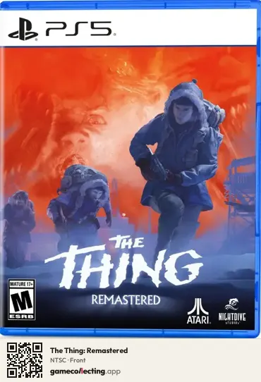The Thing: Remastered PlayStation 5, NTSC box front