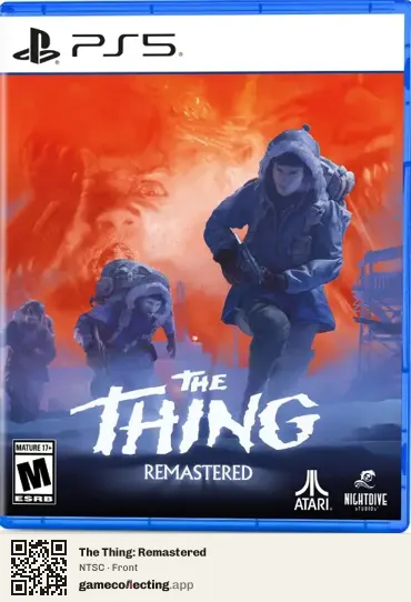 The Thing: Remastered PlayStation 5, NTSC box front