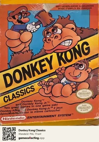 Donkey Kong Classics Nintendo Entertainment System, PAL box front