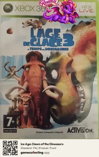 Ice Age: Dawn of the Dinosaurs Xbox 360, France box front