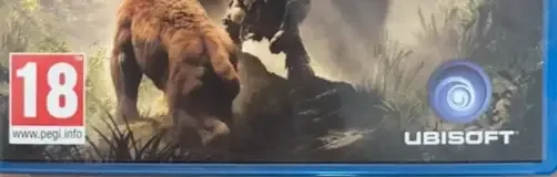 Far Cry Primal, the PEGI square on its front